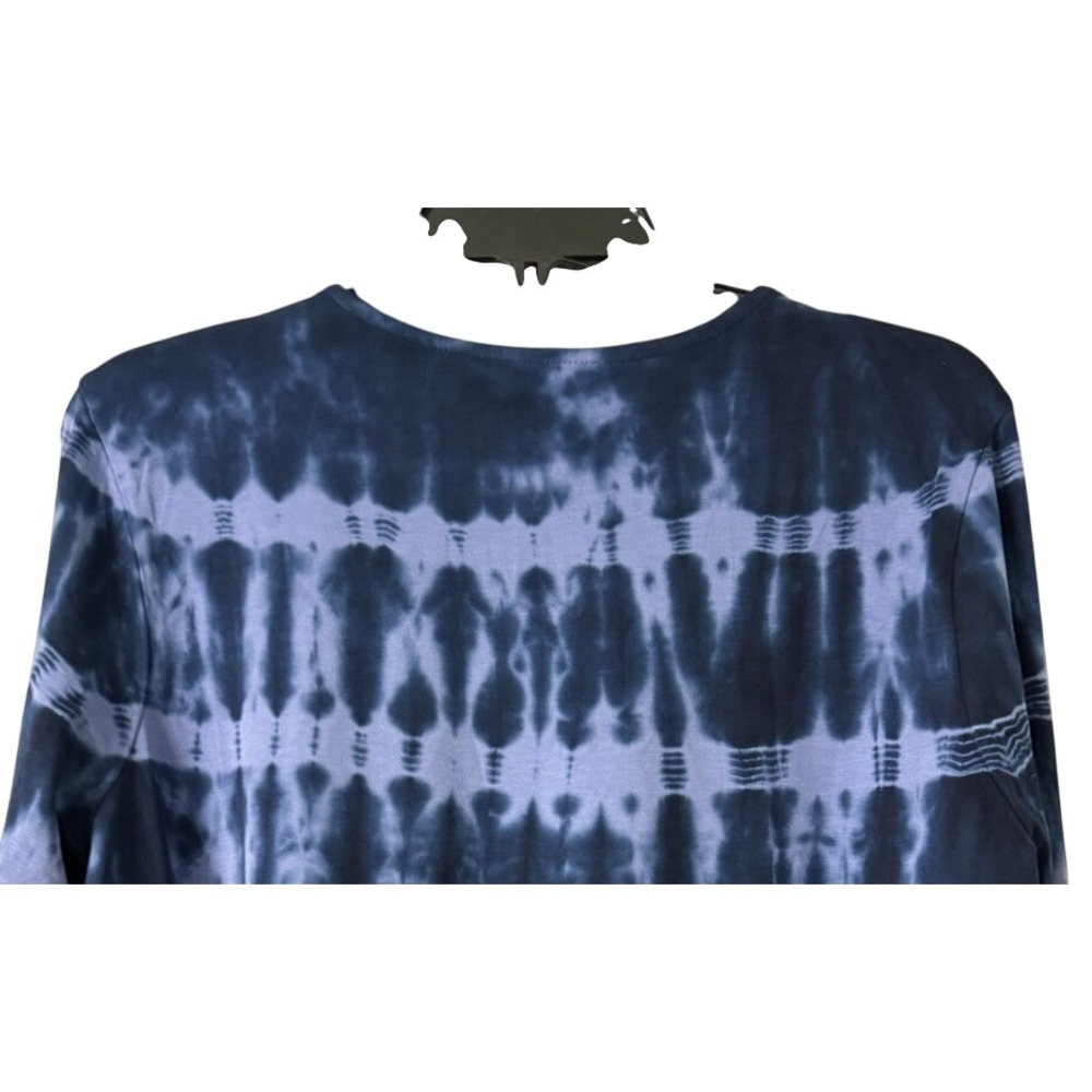 NWT pure jill Long Sleeve Tie Dye J.Jill Womens Shirttail Tee Top Blouse Size L - Picture 10 of 10